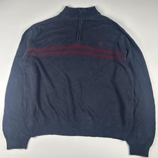 Maglione Chaps Navy con zip