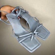 Zara taglia 40 o 9 sandalo blu