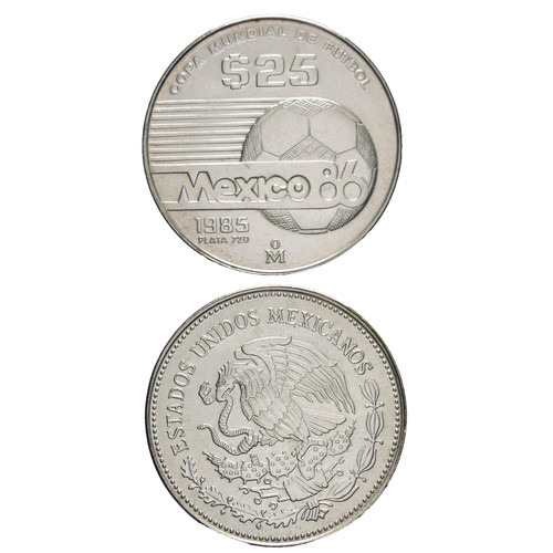 Messico pesos 1985 coppa - pesos,