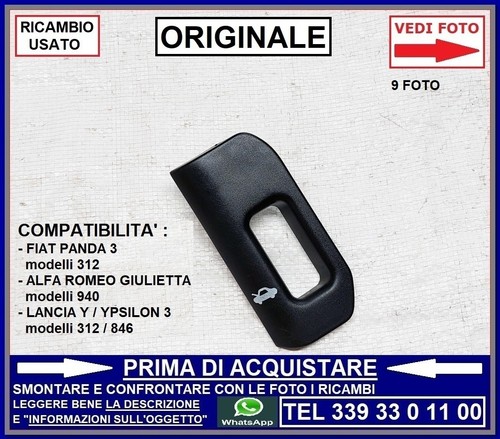 Maniglia leva apertura - leva, cofano
