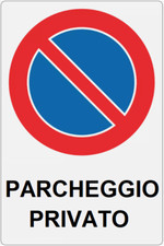 Targa Segnaletica Parcheggio