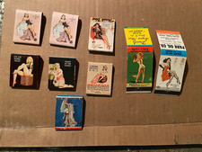 lotto 9 scatole fiammiferi pin up Gil Elvgreen