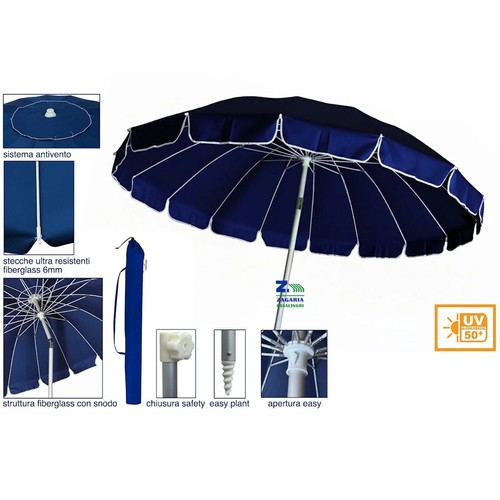 Ombrellone luxury blu - d.cm, 220