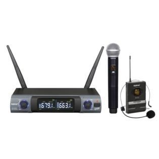 Doppio radiomicrofono uhf - doppio,
