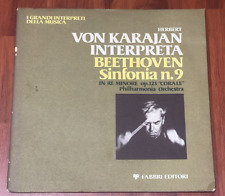I GRANDI INTERPRETI DELLA MUSICA VON KARAJAN BEETHOVEN SINFONIA 9 FABBRI 33 GIRI
