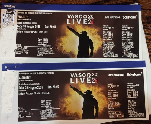 Biglietto vasco package vip - vasco,