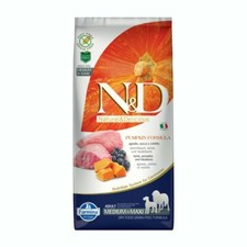 FARMINA Crocchette Cane Alta Qualità N&D  agnello, Zucca e mirtillo  12kg