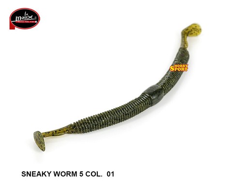 Molix sneaky worm col 01 - molix, 5''