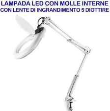 LAMPADA a LED LENTE D'INGRANDIMENTO 5 DIOTTRIE CON MORSA ESTETISTA LABORATORIO