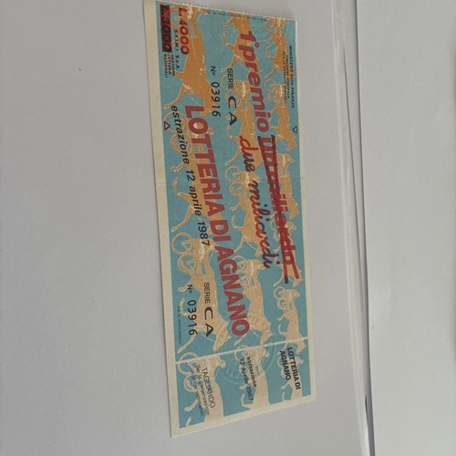 Biglietto lotteria nazionale - lotteria,