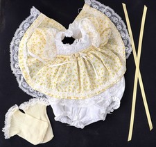 Bambola Mattel My Child originale 1985 set completo YELLOW PARTY TIME con calze HFT