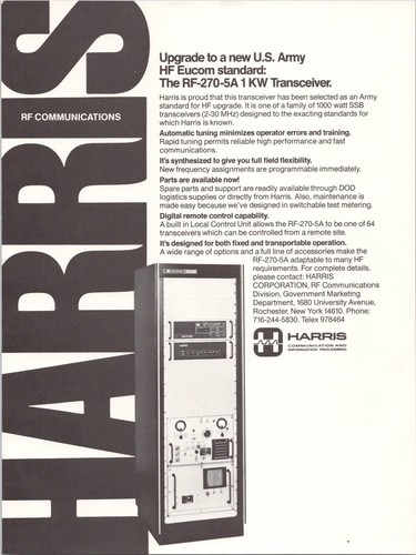 Harris 270 5a - harris, rf-270-5a