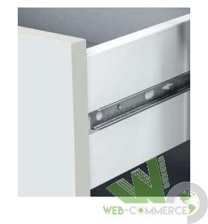 Comodino cassetti bianco - 3,