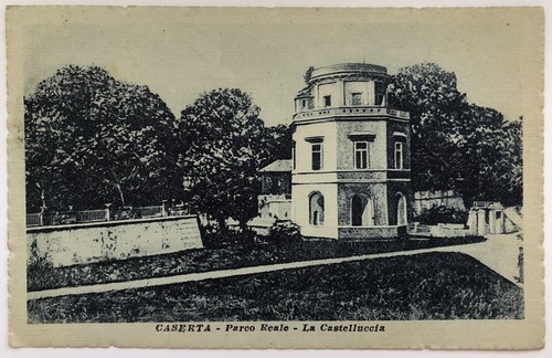 Cartolina caserta parco - parco, reale