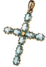 CROCE ORO pendente 18 kt