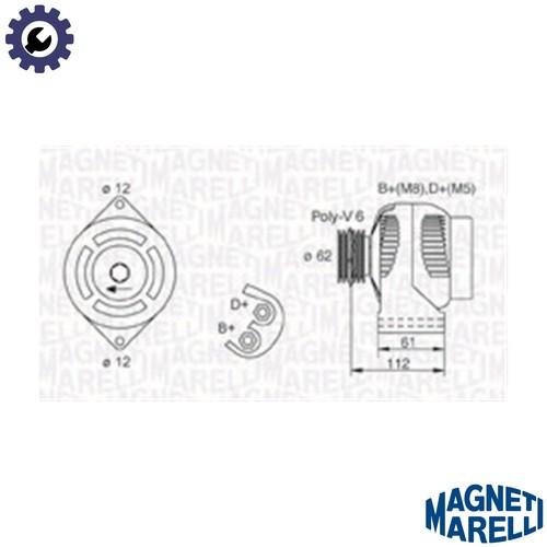 Alternatore 063731884010 per - alternatore,