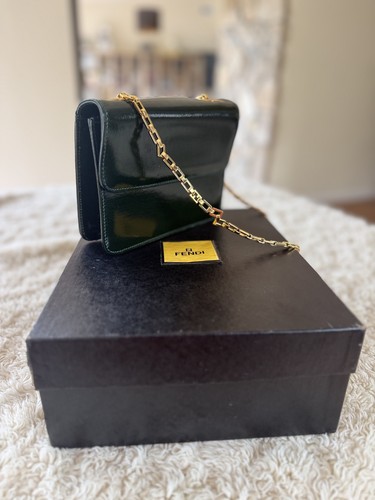 Nib vintage fendi bottle green - vintage,