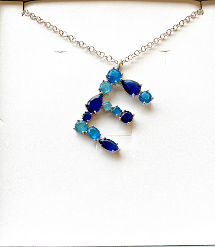 Collana lettera iniziale - collana, "