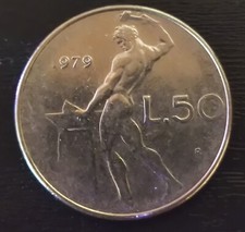 Moneta 50 Lire 1979 - Errore Di Conio