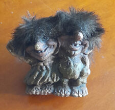 Vintage NyForm Norway Troll handmade marito e moglie etichetta originale