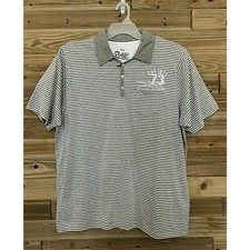 Polo uomo DENIM SEVENTY THREE maglia manica corta grigia bianca a righe taglia XXL