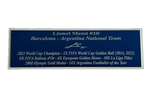 Lionel messi targa - messi, autografo
