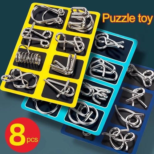 Set puzzle filo metallo - , 8
