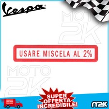 ADESIVO TARGHETTA ROSSA USARE