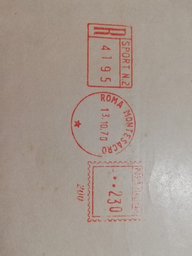 Aa161 annullo meccanico rosso - aa161,