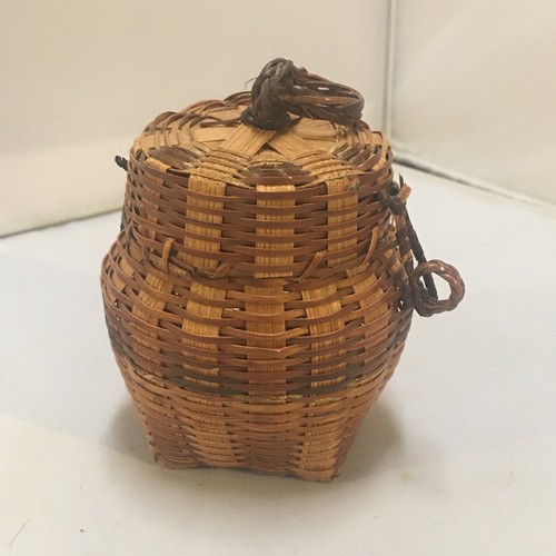 Mini cestino portagioie bambù
