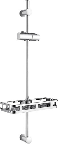 Asta doccia 70cm con mensola - asta,