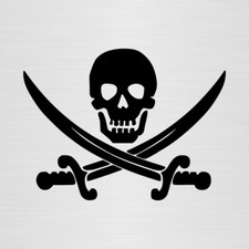 PEGATINA JOLLY ROGER vinilo