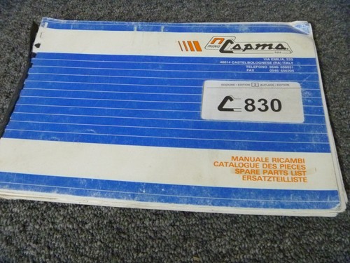 Libro manuale catalogo ricambi