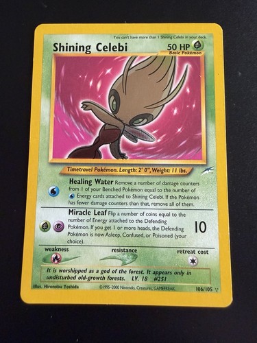 Shining celebi 106 105 neo - celebi, 106/105