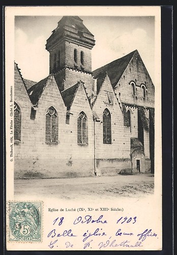 Cpa luché église - cpa,