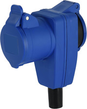 55086 Presa Elettrica Angolare Cablabile, Presa Industriale Doppia IP44 (CEE 2P+