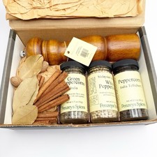 Macinapepepe Penzeys Spezie 8" in legno scuro set regalo