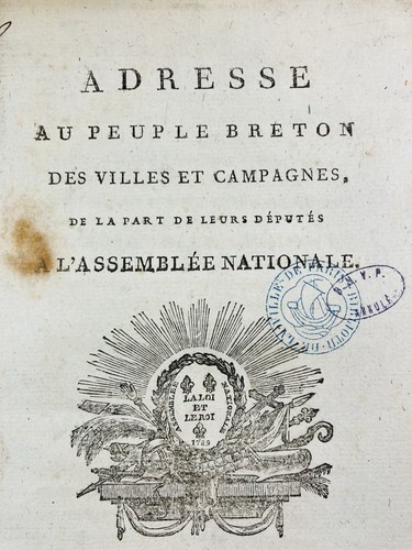 Peuple breton bretagne 1789 - peuple,