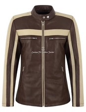 Giacca donna racer pelle di