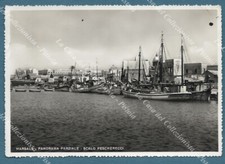 MARSALA, Trapani. Scalo dei pescherecci. Cartolina d'epoca viaggiata