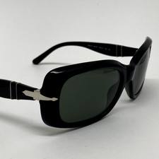 SUNGLASSES VINTAGE PERSOL 2905-S ANNI 90 HANDMADE ITALY SQUARE LENTI VETRO RATTI