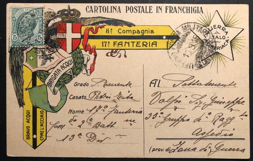 Cartolina posta militare - cartolina,