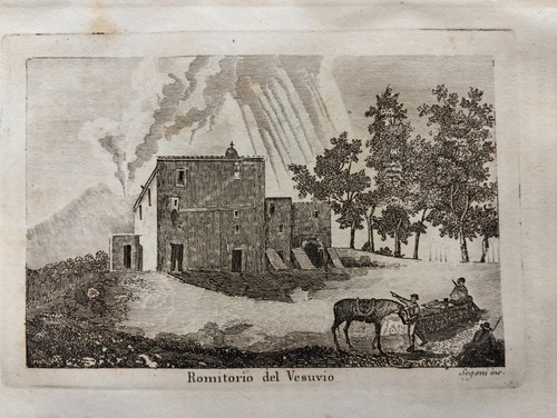 1850 incisione segoni - segoni, napoli