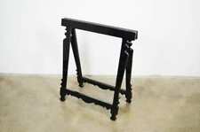 PORTASCIUGAMANI A CAVALLETTO IN LEGNO LACCATO NERO