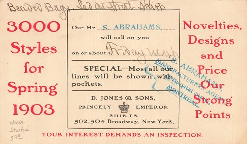 1903 jones sons - 1903, &