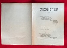 CANZONE D'ITALIA, Spartito