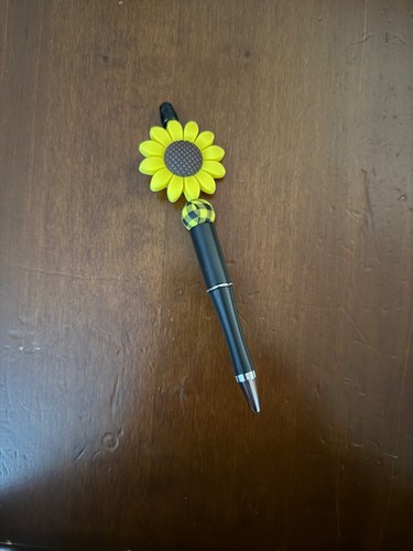Penna artigianale con fiore - , di