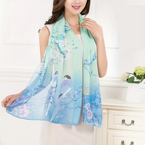 Sciarpa gazza chiffon