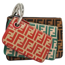 FENDI Zucca Borsa Tripla Tela