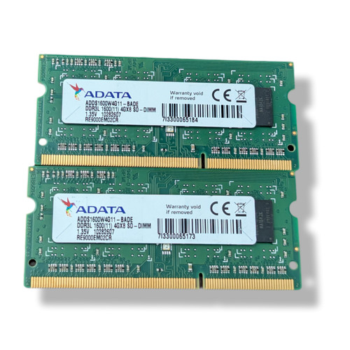 8gb adata 1600mhz - 4gb),